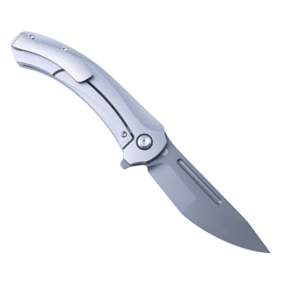 Kansept knives Hira Gray Bead Blasted CPM S35VN Bead Blasted Titanium K1090A4 - KNIFESTOCK