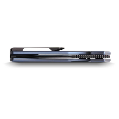 Vosteed Psyop Elmax Black Stonewash Blue Titanium A2205 - KNIFESTOCK
