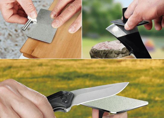 Sharpal 3 PC. Credit Card Size Diamond Sharpening StoneCoarse / Fine / Extra-Fi - KNIFESTOCK