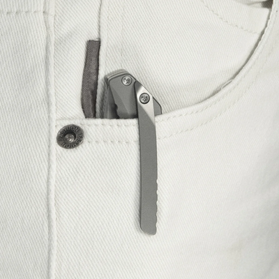 KB Zazoo Beadblast M390 Sandblast Ti KB389A - KNIFESTOCK