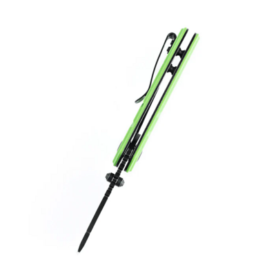 Kansept Korvid M Black TiCn Coated 154CM Grass Green G10 T2030A8 - KNIFESTOCK