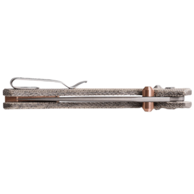 Vosteed Mini Psyop Elmax Bead Blast Stonewash Green Norplex UltreX™ Micarta A230 - KNIFESTOCK