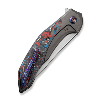 We Knife Merata Gray Titanium Handle With Nebula Fat Carbon Fiber Inlay WE22008B-2 - KNIFESTOCK