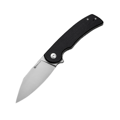 Sencut Omniform Black Canvas Micarta Handle Satin Finished 9Cr18MoV BladeLiner Lock S23064-2 - KNIFESTOCK