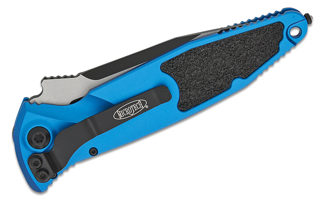 Microtech SOCOM ELITE S/E AUTO BLACK STANDARD BLUE 160A-1BL - KNIFESTOCK
