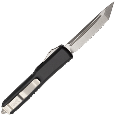 MICROTECH Ultratech T/E Stonewash Full Serrated 123-12 - KNIFESTOCK