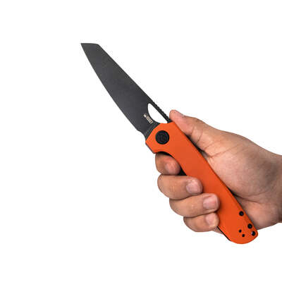 Kubey Elang Liner Lock Folding Knife Orange G10 Handle KU365B - KNIFESTOCK