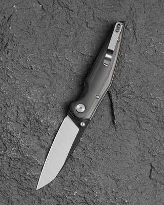 Bestech Snakebird 14C28N, Micarta, Blokada przyciskiem - Czarny BG58B - KNIFESTOCK