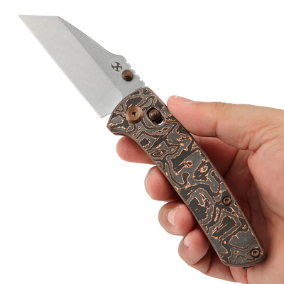 Kansept Main Street Stonewashed CPM S35VN, Copper CF K1015V3 - KNIFESTOCK