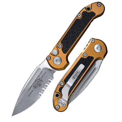 Microtech L.U.D.T.® S/E Gen III Tan Apocalyptic® Partial Serrated 1135-11APTA - KNIFESTOCK