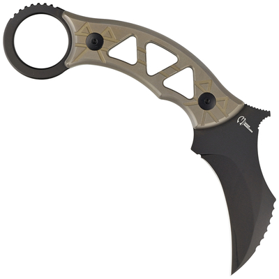 Fox Knives Doug Marcaida Tribal K Fixed Blade Karambit M390 Titanium Bronze Handle FX-803 TiPVD - KNIFESTOCK