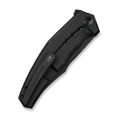 WE Knife Kyklos Black Titanium HandleBlack Stonewashed Bohler M390 BladeFrame Lock - KNIFESTOCK