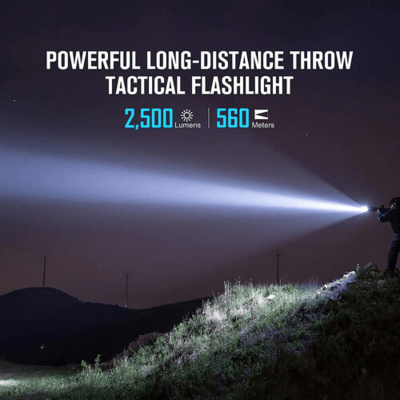 Olight Warrior X 3 Limited Edition Tactical Rechargeable LED Flashlight (Gunmetal Gray) - KNIFESTOCK