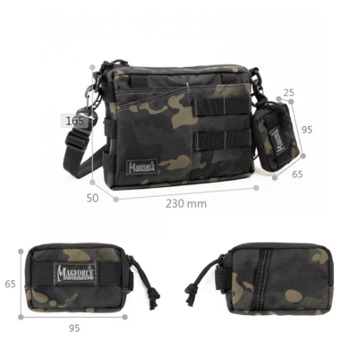 Magforce Cube Crossbody Bag - 500D Black #A0345B - KNIFESTOCK