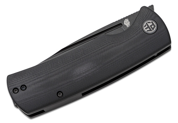 Petrified Fish PFP01 Beluga Black Stonewash K110 Black G10 PFP01DW - KNIFESTOCK