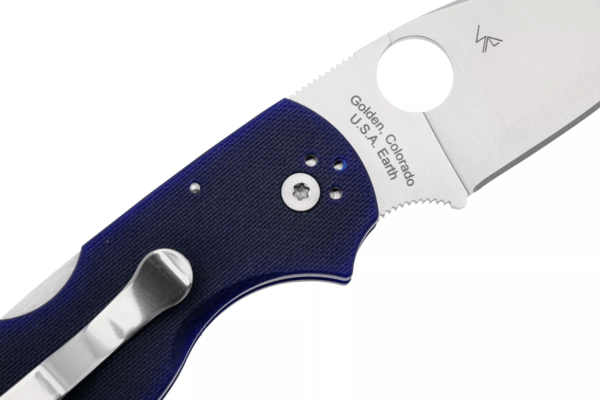Spyderco C41GPDBL5 Native 5 G-10 Dark Blue - KNIFESTOCK