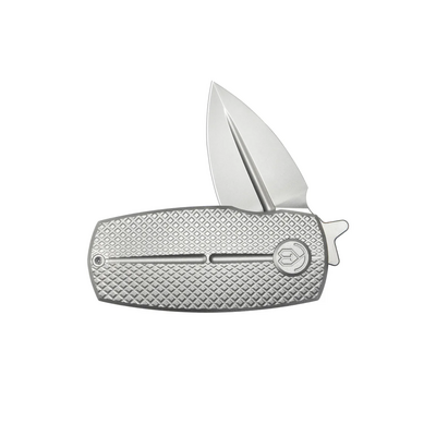 KB Fang Beadblast M390 Grey Ti with Diamond KB451A - KNIFESTOCK