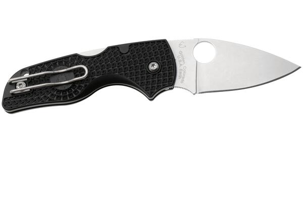 Spyderco Lil Native Black Lightweight Reveal 14 C230PBK - KNIFESTOCK