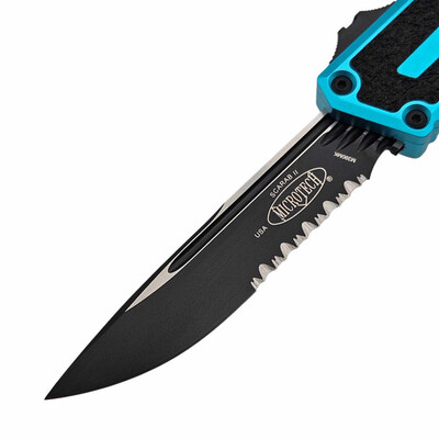 Microtech SCARAB II GEN III S/E PART SERR TURQUESA 1278-2TQ - KNIFESTOCK
