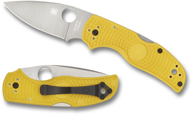 Spyderco Native 5 Salt Lightweight Yellow LC200N C41PYL5 - KNIFESTOCK