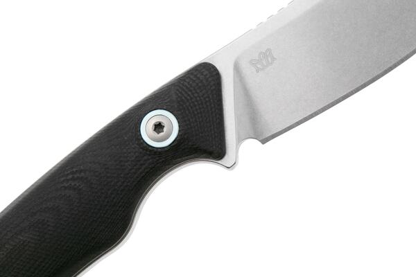 MKM POCKET TANGO 1 – MAGNACUT MUK SW Fixed bld, BLK G10 hdl, +POCKET LEATHER SHEATH - KNIFESTOCK