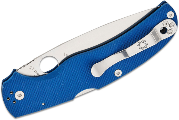 Spyderco NATIVE CHIEF COBALT BLUE G-10 CPM SPY27 PLAINEDGE - KNIFESTOCK