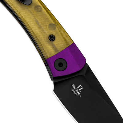 Kizer Liner Lock Mini Momo Vladimir Legachev Nitro-V Aluminium(Purple)+PEI V3663A1 - KNIFESTOCK