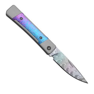 Kizer Little Grand Rainb.DAM Crystallized Titanium - KNIFESTOCK