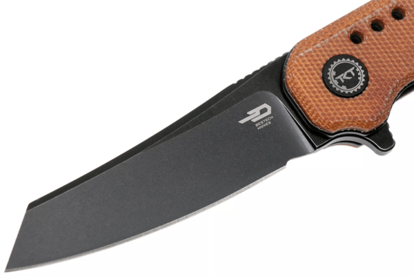 Bestech SYNTAX 14C28N, Black stonewash, Natural micarta BG40F - KNIFESTOCK