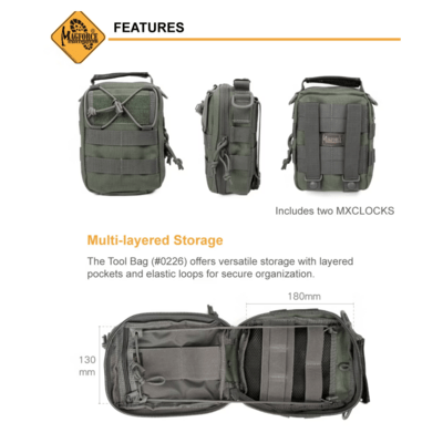 Magforce Tool Bag 5x7 Black #0226B - KNIFESTOCK