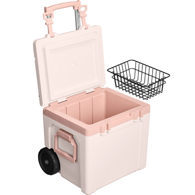 Stanley Pasívny chladiaci box The Easy-Carry Outdoor Wheeled Cooler 47L Rose Quartz - KNIFESTOCK