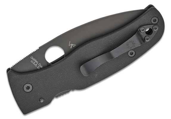 Spyderco Bodacious Black G-10 Black Blade Reveal 14 C263GPBK - KNIFESTOCK