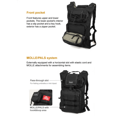 Magforce Foldable Backpack   Black #0234B - KNIFESTOCK