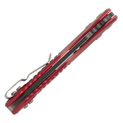 Microtech MSI S/E BLACK STANDARD ALUMINUM FRAG RED 210-1FRRD - KNIFESTOCK