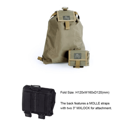 Magforce Foldable Backpack 17x13 Green #0230-2G - KNIFESTOCK