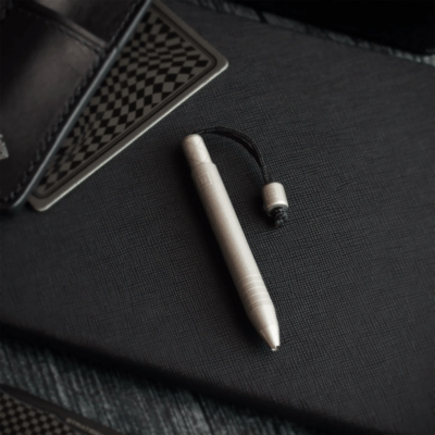Ocaso BigiDesign Titanium Mini Pen - Stonewash 81TST - KNIFESTOCK