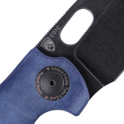 Kizer C01C Sheepdog Liner Lock Knife Blue Denim Micarta V4488C2 - KNIFESTOCK
