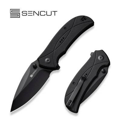 Sencut Hyrax Black G10 Handle Black 9Cr18MoV BladeLiner Lock S23097-1 - KNIFESTOCK