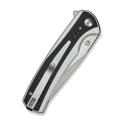 Sencut Regnator White / Black G10 HandleSatin Finished 9Cr18MoV BladeLiner Lock - KNIFESTOCK