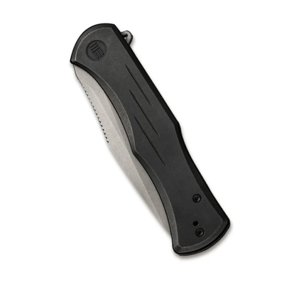 We Knife Primoris Black Titanium HandleGray Stonewashed CPM 20CV BladeFrame Lock WE20047A-2 - KNIFESTOCK