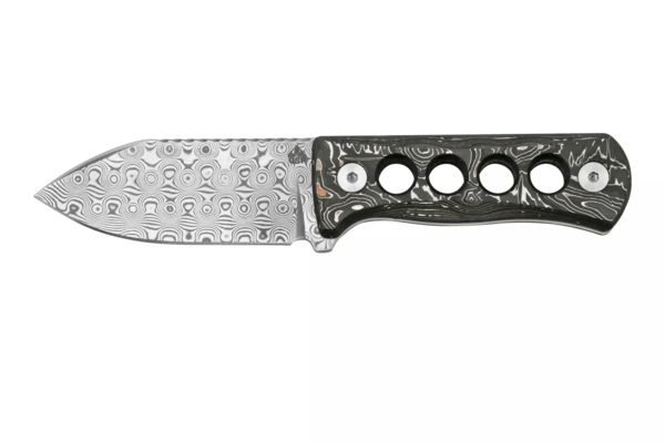 QSP Knife Canary Laminated Damascus, Aluminum Foil CF QS141-E - KNIFESTOCK