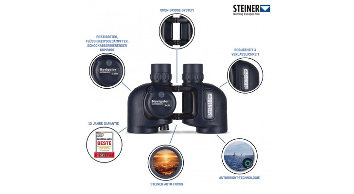 Steiner 7x50C Navigator Autobright with Compass eRange 23520920 - KNIFESTOCK