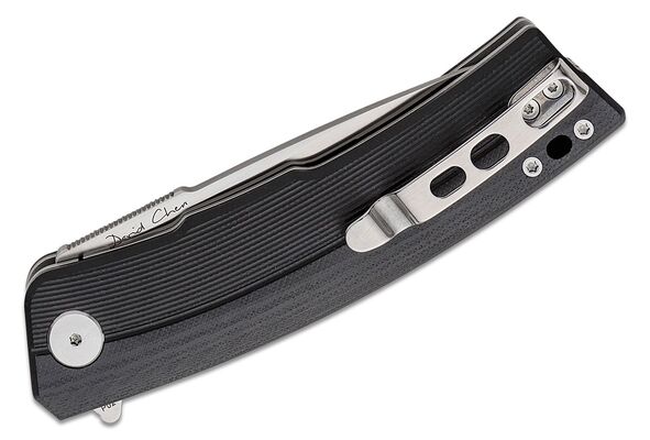 Petrified Fish PFP02 Magazine Satin D2 Black G10 PFP02D - KNIFESTOCK