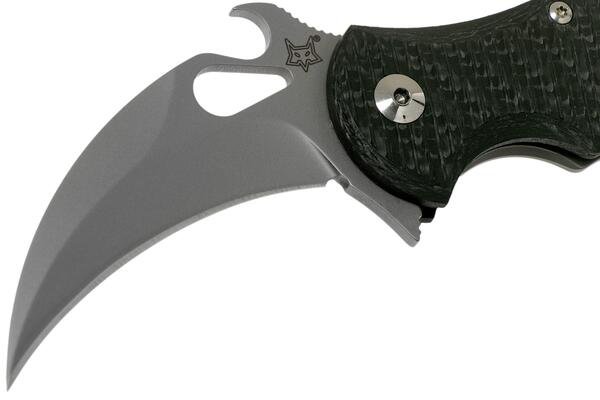 FOX Knives FX-599TiCS Folding Karambit, Titanium Framelock Bead Blasted - KNIFESTOCK
