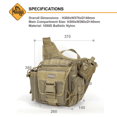 Magforce Superman Sling Bag Khaki #0411K - KNIFESTOCK