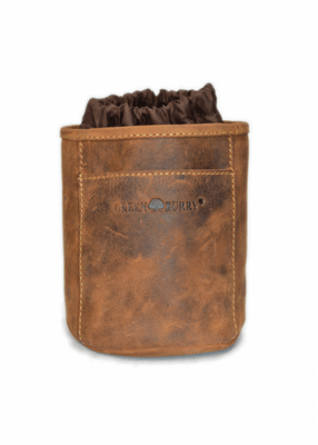 GreenBurry Vintage treat bag DB4 leather 1601-25 - KNIFESTOCK