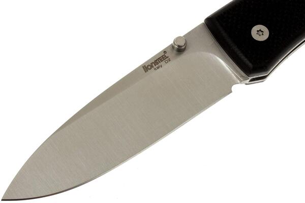 Lionsteel Folding knife with D2 blade, Black G10 with clip 8810 BK - KNIFESTOCK