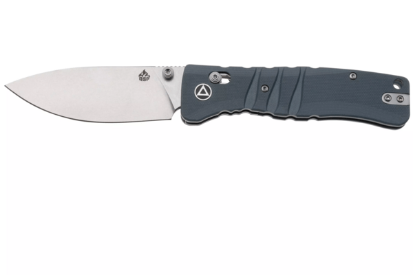 QSP Knife Ripley, Glyde lock, 14C28N stonewashed, Gray G10 QS160-B1 - KNIFESTOCK