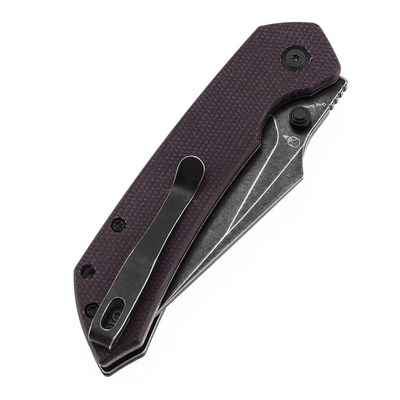 Tenable Knives Fenrir Blackwash Nitro V, Lila Micarta - KNIFESTOCK