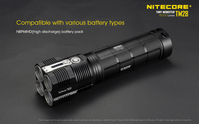 Nitecore TM28 Tiny Monster Extreme Flashlight (6000 lm) - KNIFESTOCK